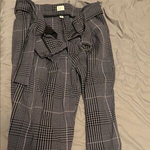 A New Day Black and White Plaid Pants